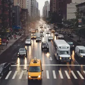 Car congestion in Manhattan, NYC 