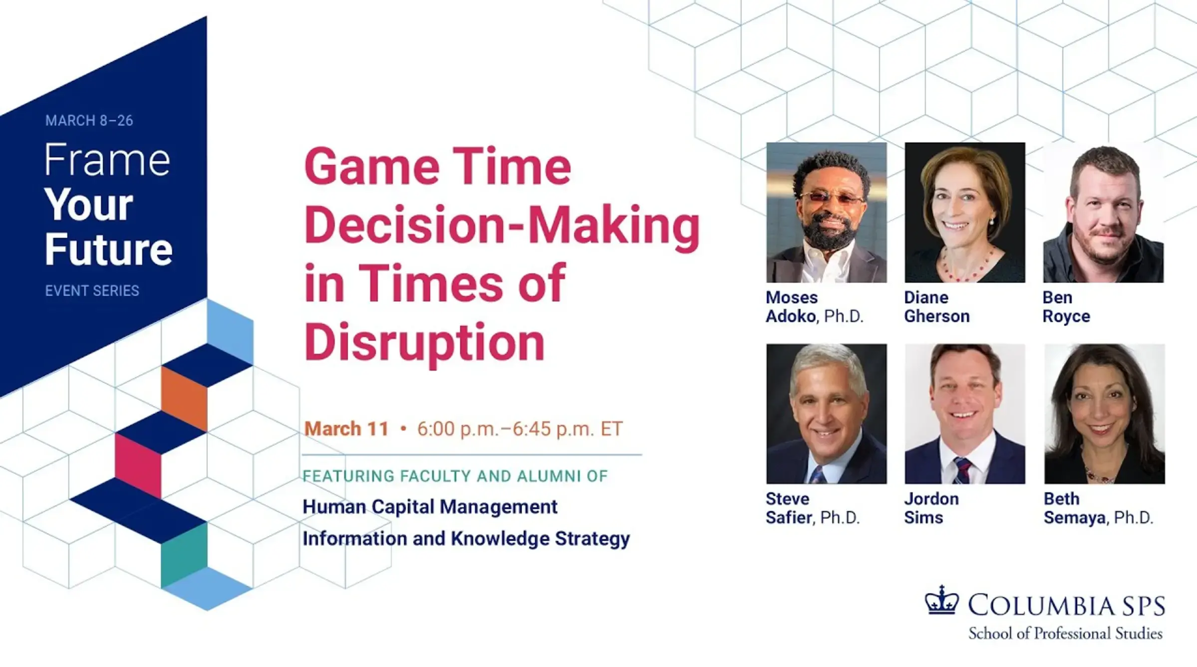 Game Time Decision-Making in Times of Disruption