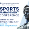 Columbia University Sports Management Conference 2026