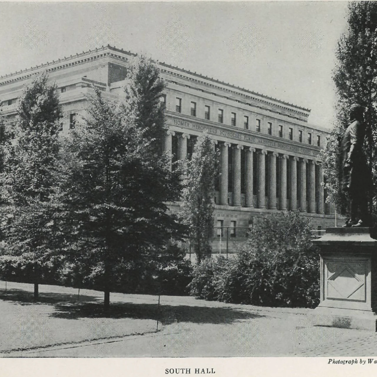 Historical photograph of South Hall