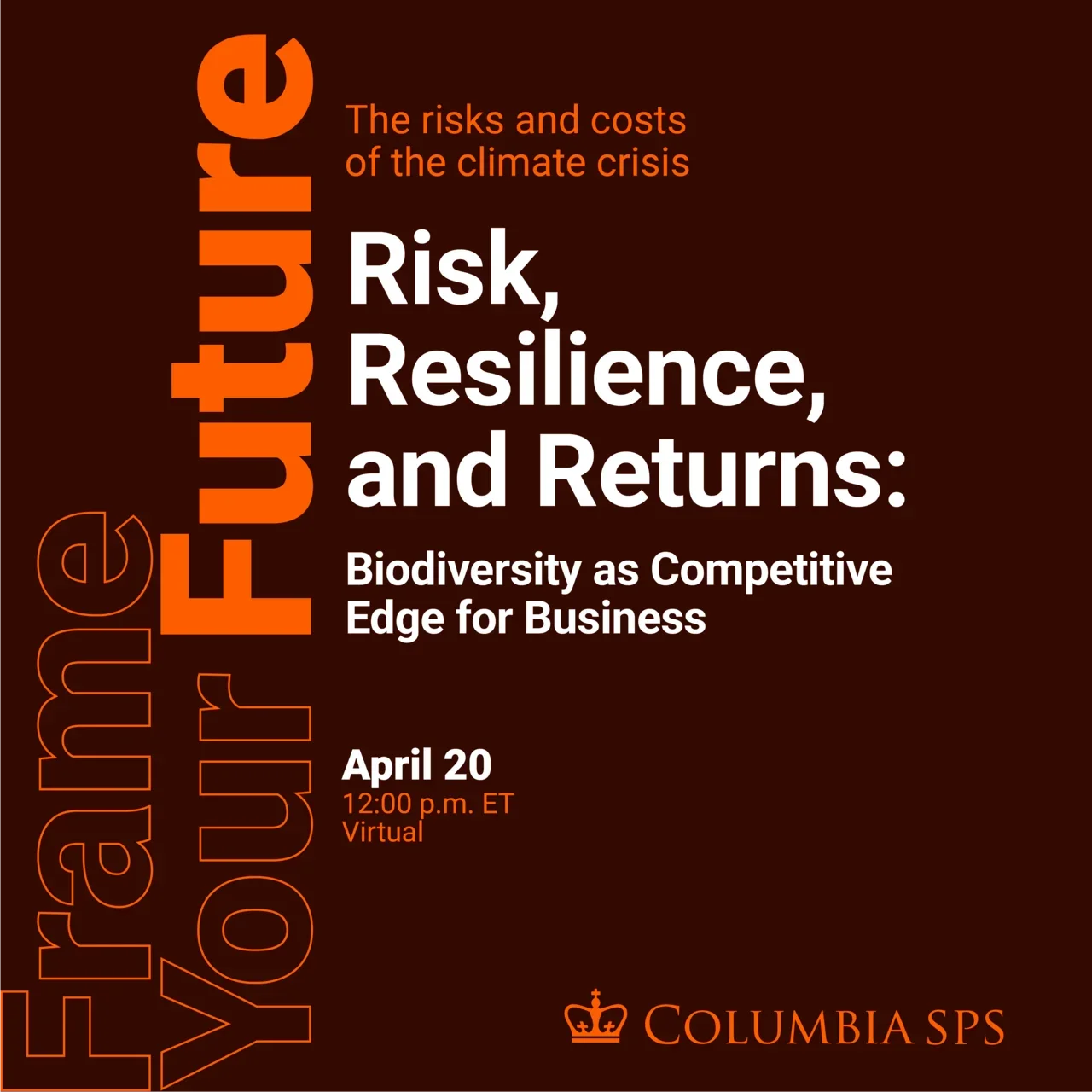 Frame your future April 20