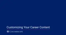 Set Up Your Customized Career Content