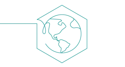 An E3B icon showing the earth surrounded by a molecular diagram shape.