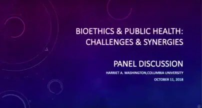 Bioethics and Public Health: Synergies and Challenges