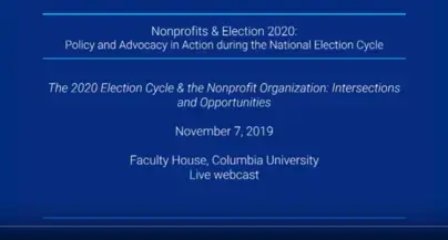 The 2020 Election Cycle & the Nonprofit Organization: Intersections and Opportunities