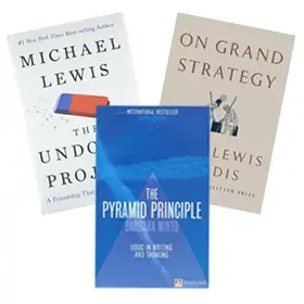 A thumbnail of three books recommended by SPS faculty members.