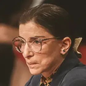 Ruth Bader Ginsburg in 1993, during her confirmation hearings for the U.S. Supreme Court.
