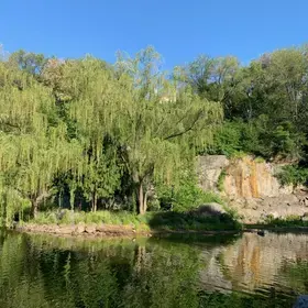 Duck pond in Morningside Park