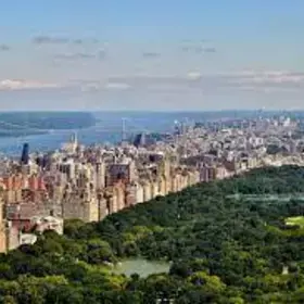 Aerial view of Manhattan and Central Park