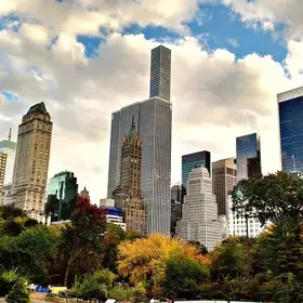 Central Park view of Manhattan. 