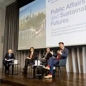 “Public Affairs and Sustainable Futures” panelists