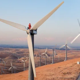 A wind farm in northern California’s Altamont Pass