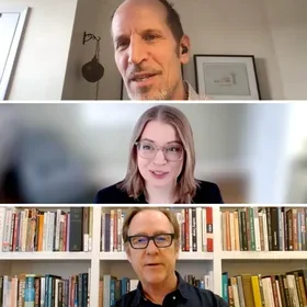 Culture Consultancy’s Dr. Drew Jones and organizational change expert Dr. Matthew Hill in discussion. Moderated by IKNS alum Jessica Malloy