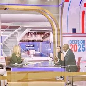 Dr. Smikle at MSNBC taping