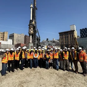 CNAD and PMGT students at a site visit to 2nd Avenue Subway Site