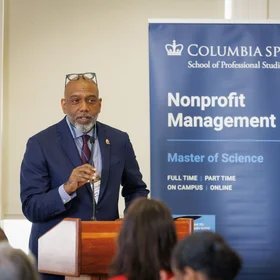 Dr. Basil A Smikle at NOPM Accelerator Series event