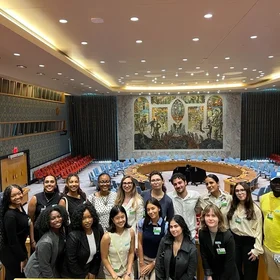 NECR students at the United Nations