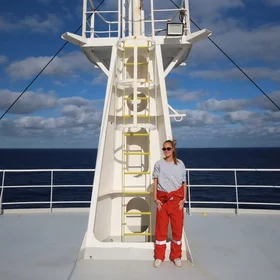 Rosa Schues at sea