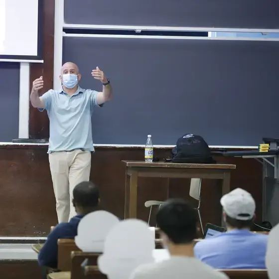 Scott Rosner Teaching a HyFlex Course