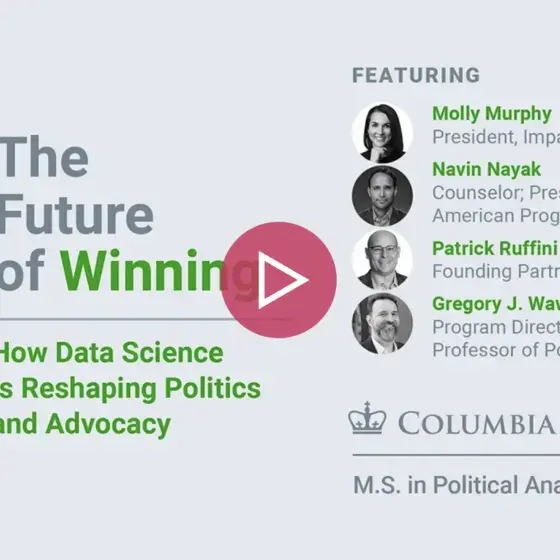 The Future of Winning: How Data Science Is Reshaping Politics and Advocacy