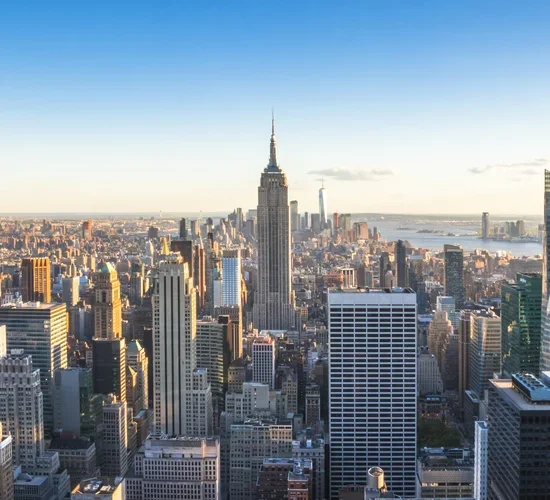 NYC skyline with Empire State Building