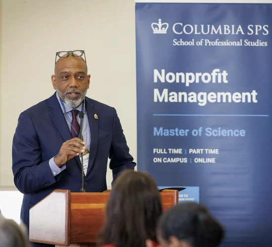Basil Smikle at NOPM Accelerator event