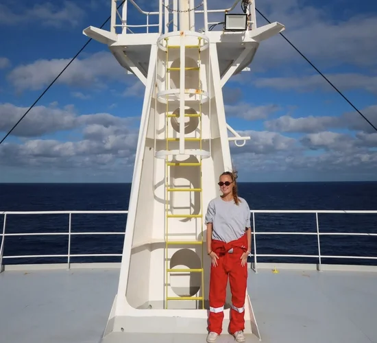 Rosa Schues at sea