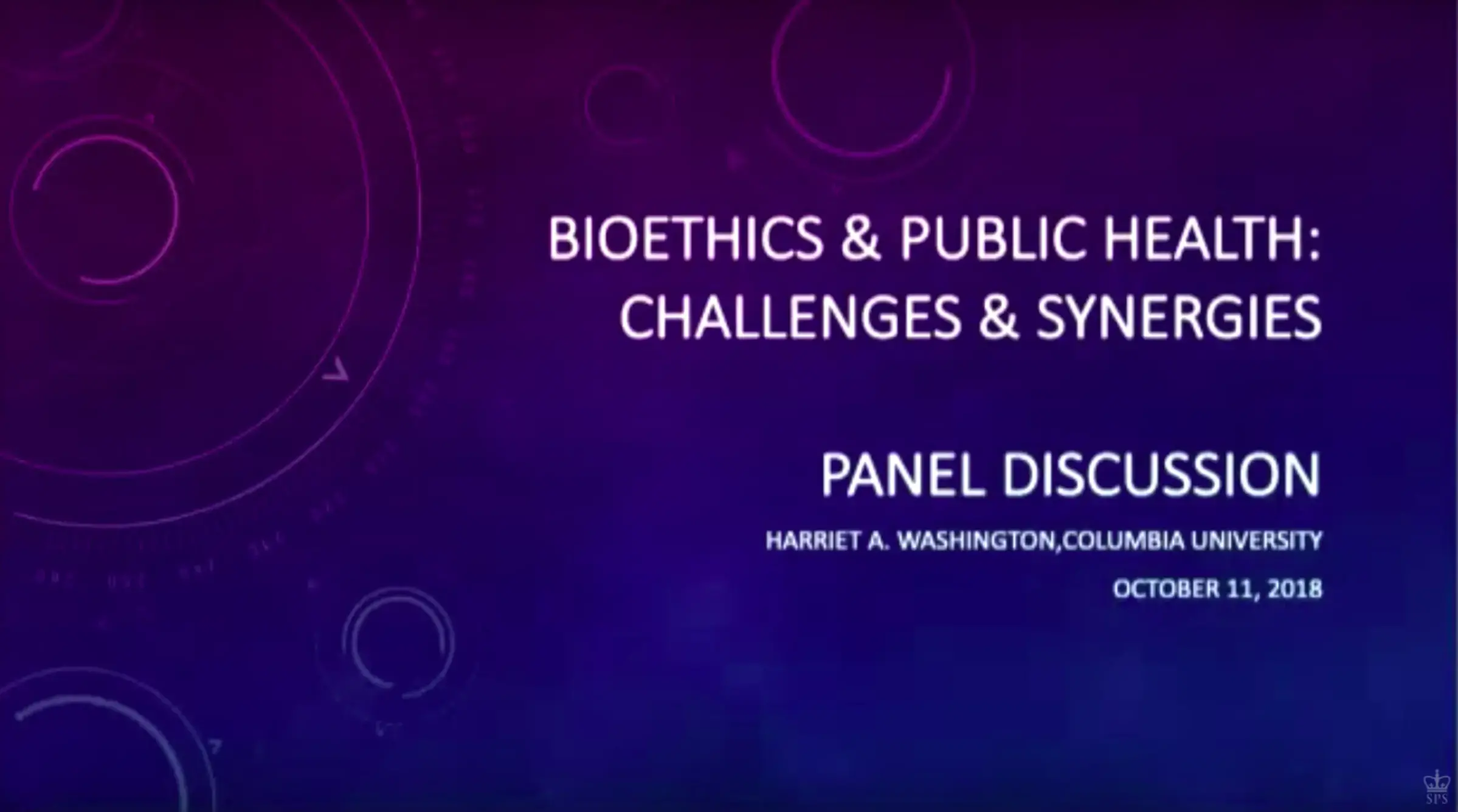 Bioethics and Public Health: Synergies and Challenges