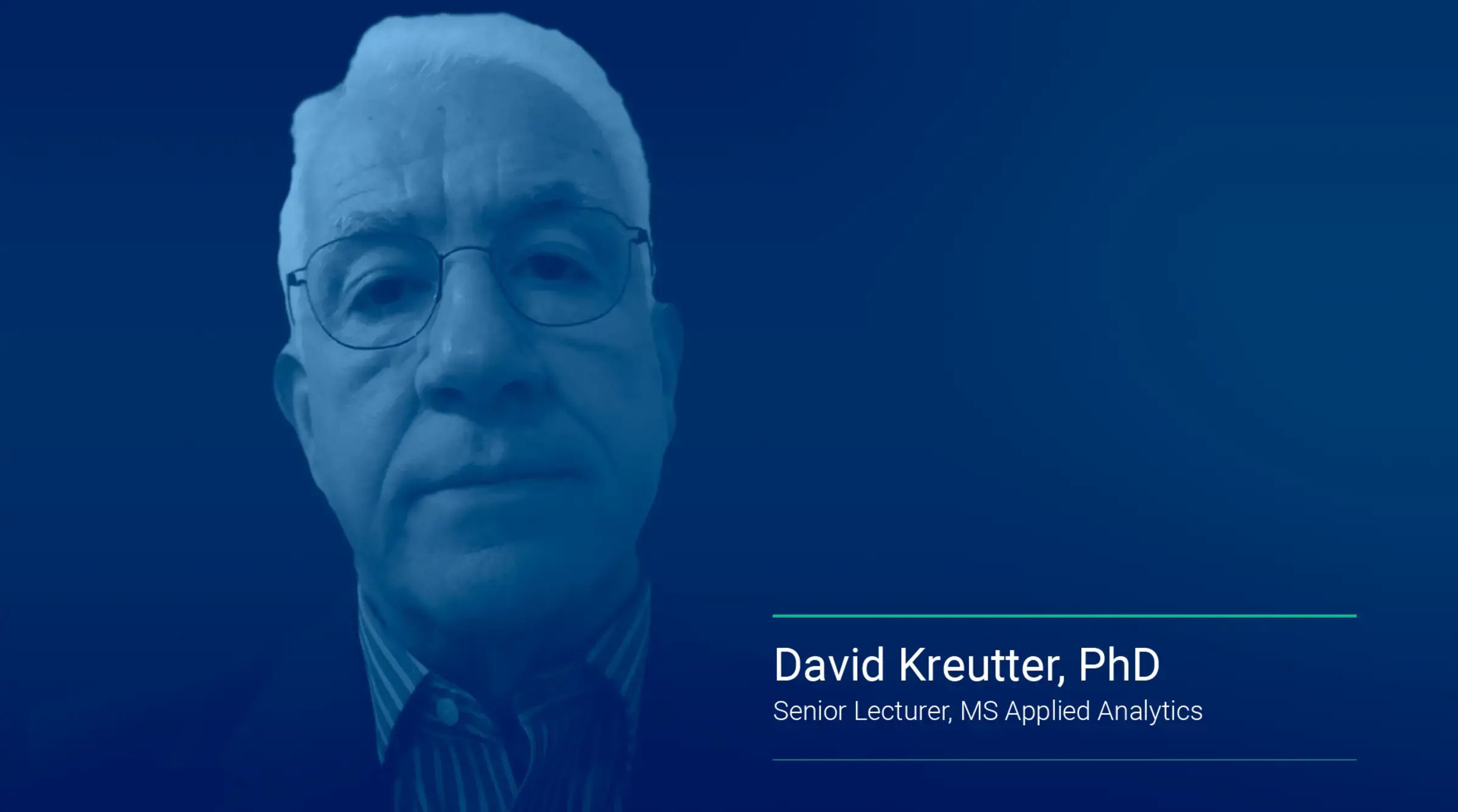 David Kreutter exciting time in analytics
