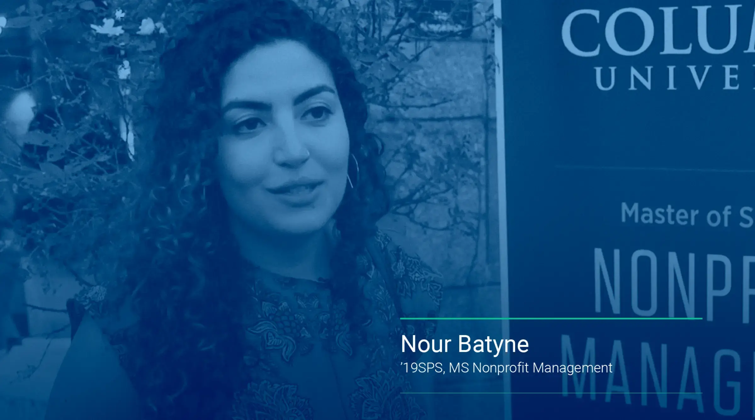 A Video Still of NOPM Alum Nour Batyne