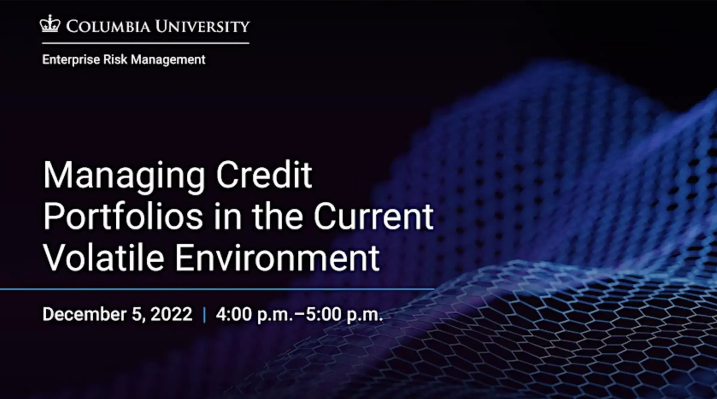 Managing Credit Portfolios in the Current Volatile Environment