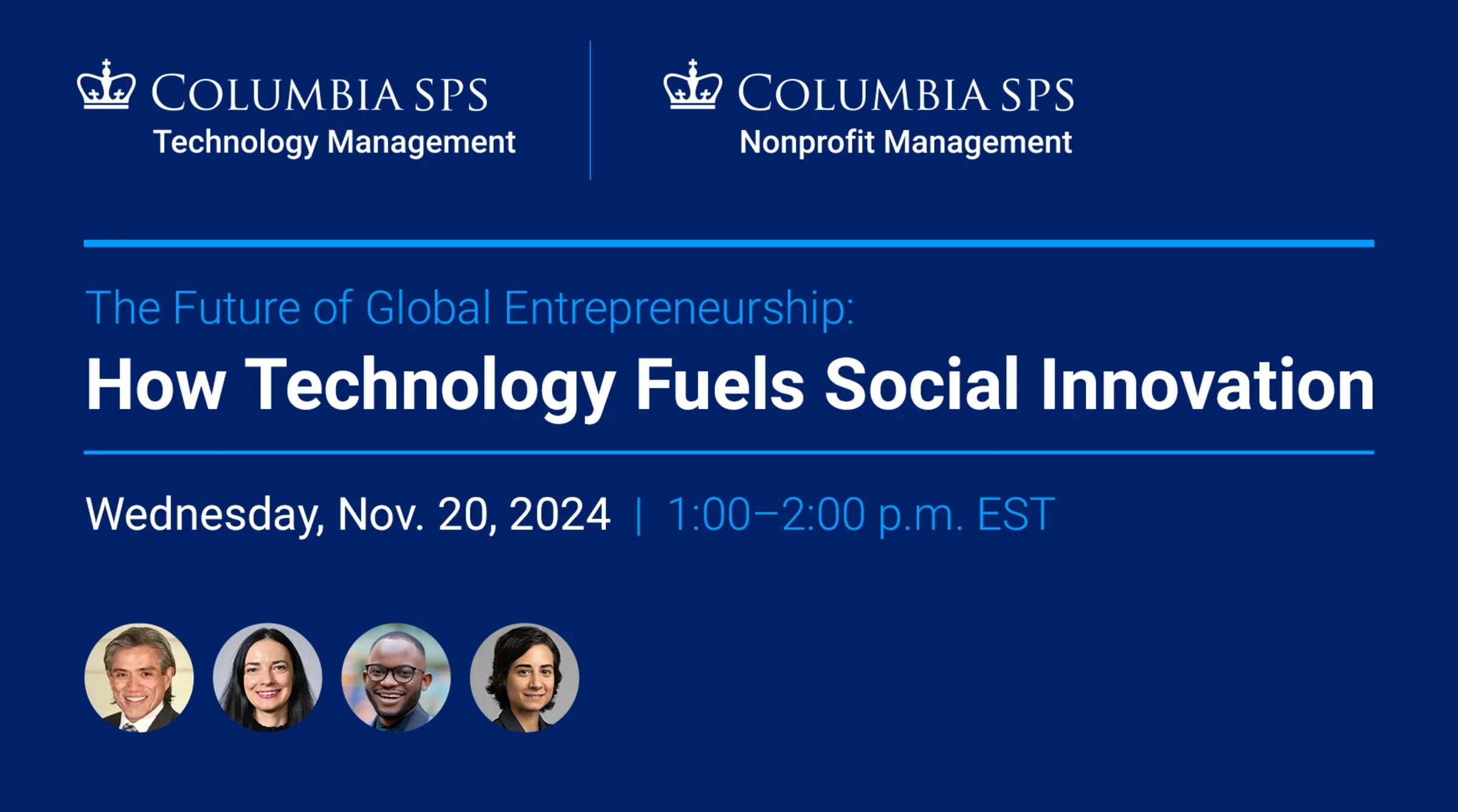 Hosted by the M.S. in Nonprofit Management and M.S. in Technology Management programs!