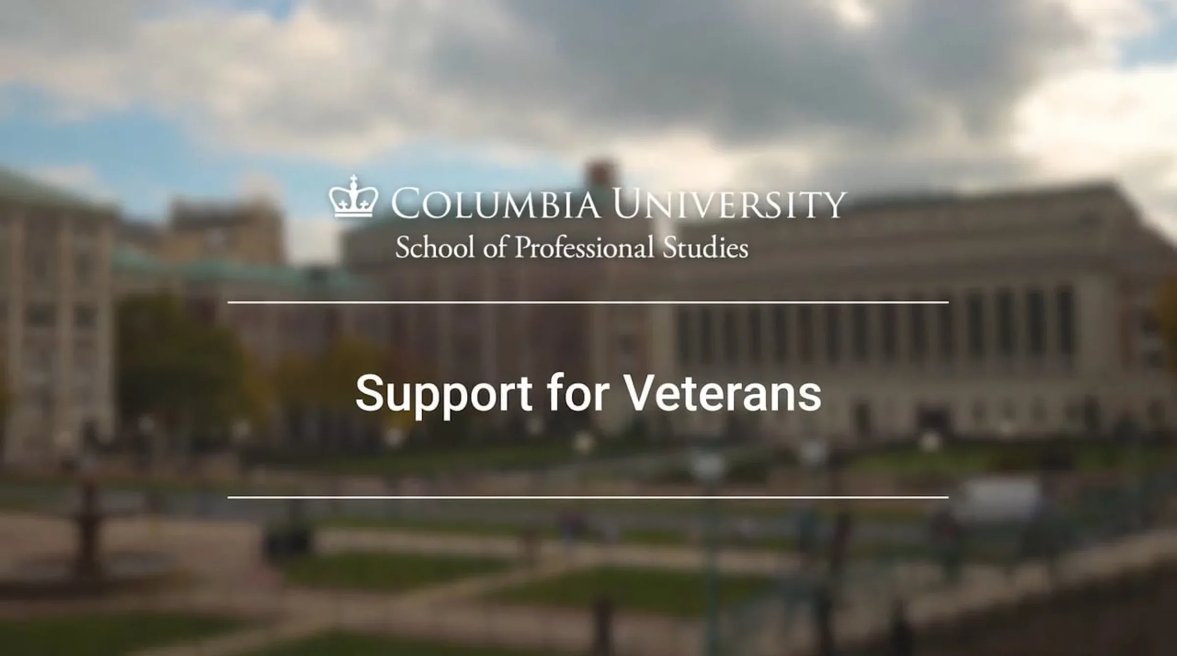 Support for Veterans