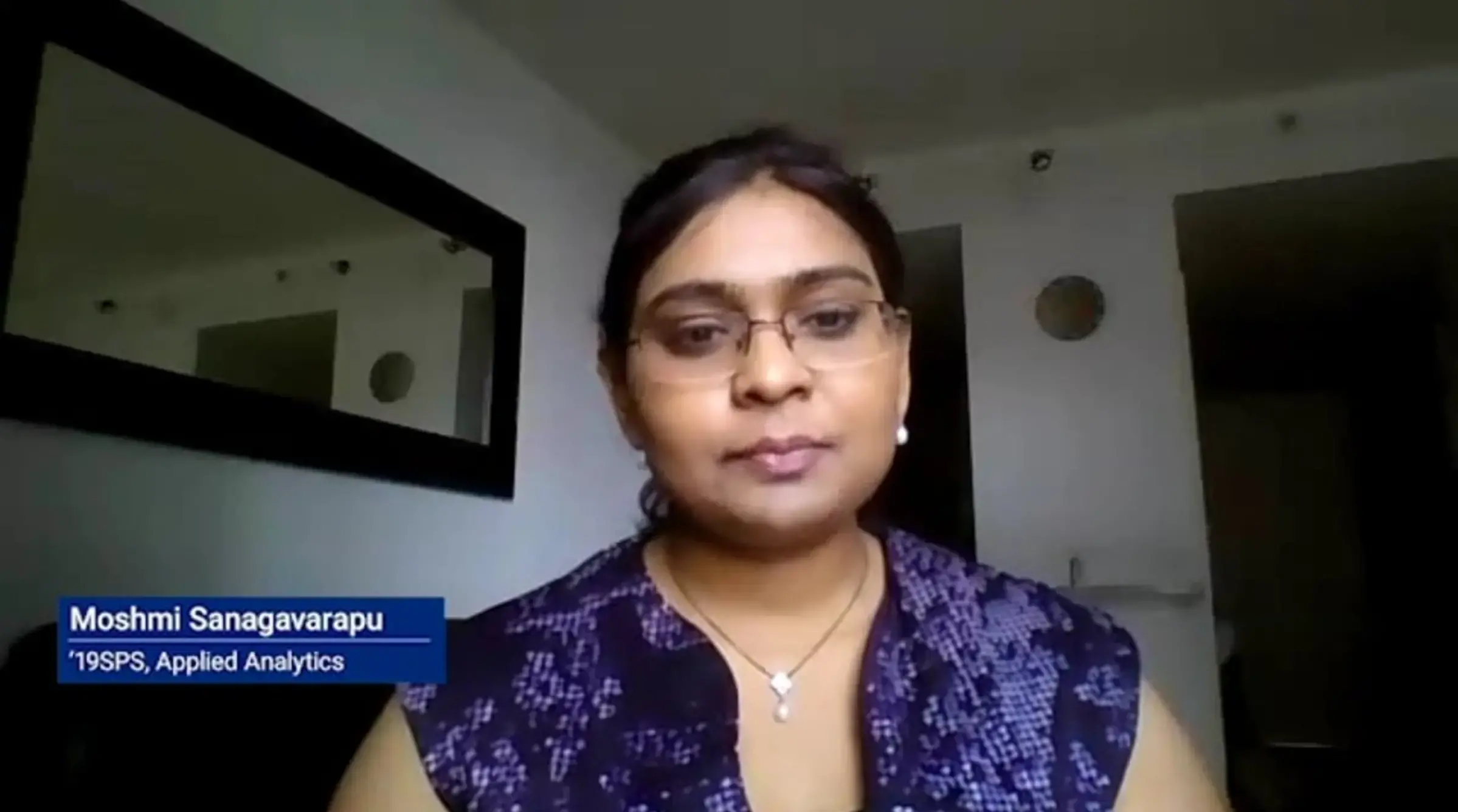 APAN Alumna Moshmi Sanagavarapu Sending out applications is not enough