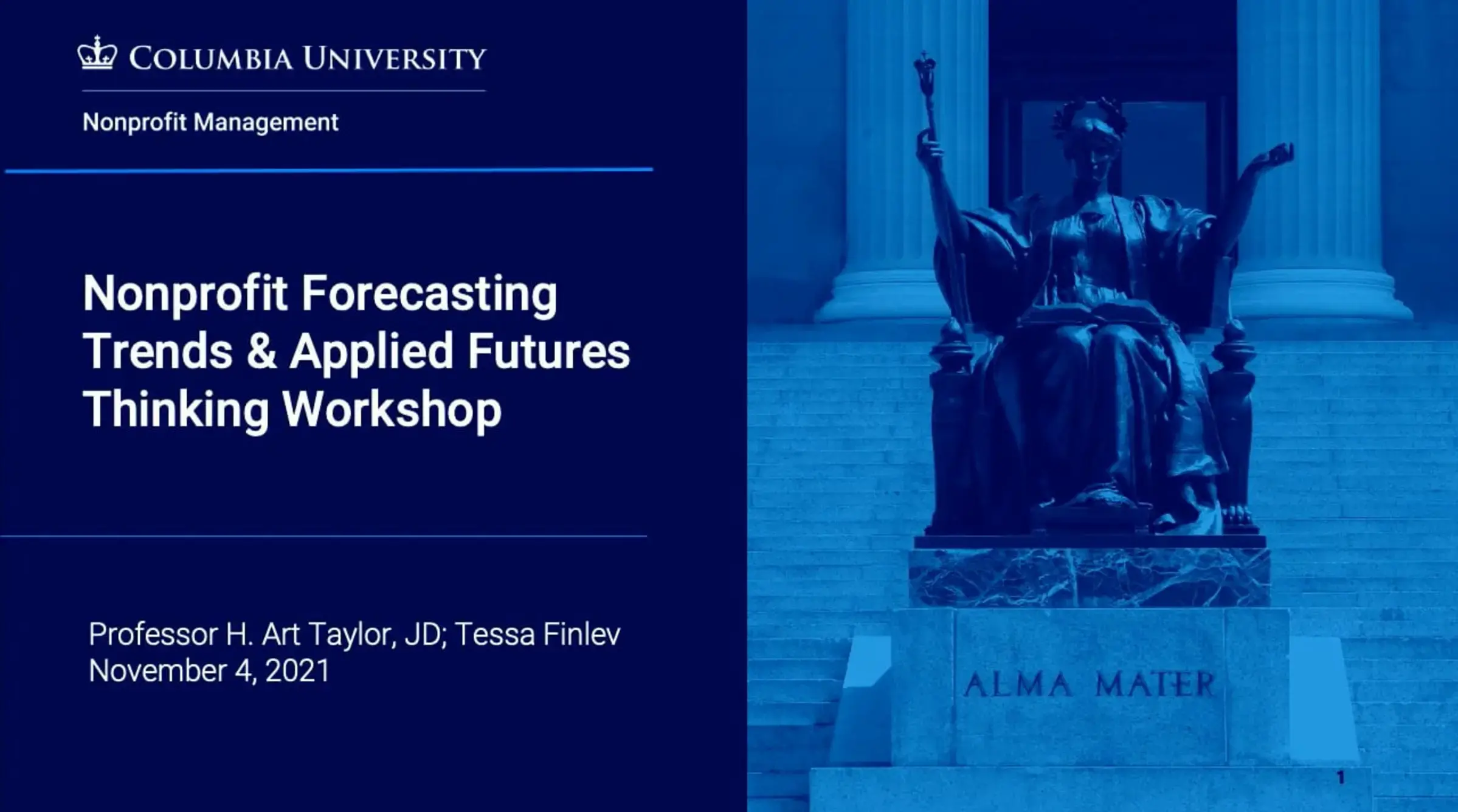 Nonprofit Forecasting and Applied Futures Workshop