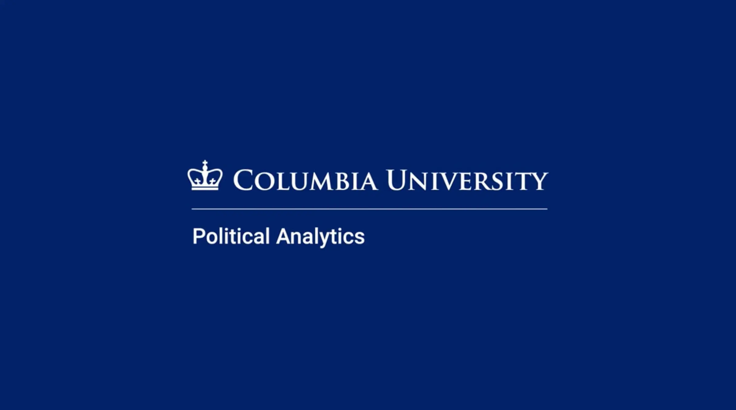 Announcing Political Science Professor Gregory J. Wawro as Program Director of the Columbia M.S. in Political Analytics