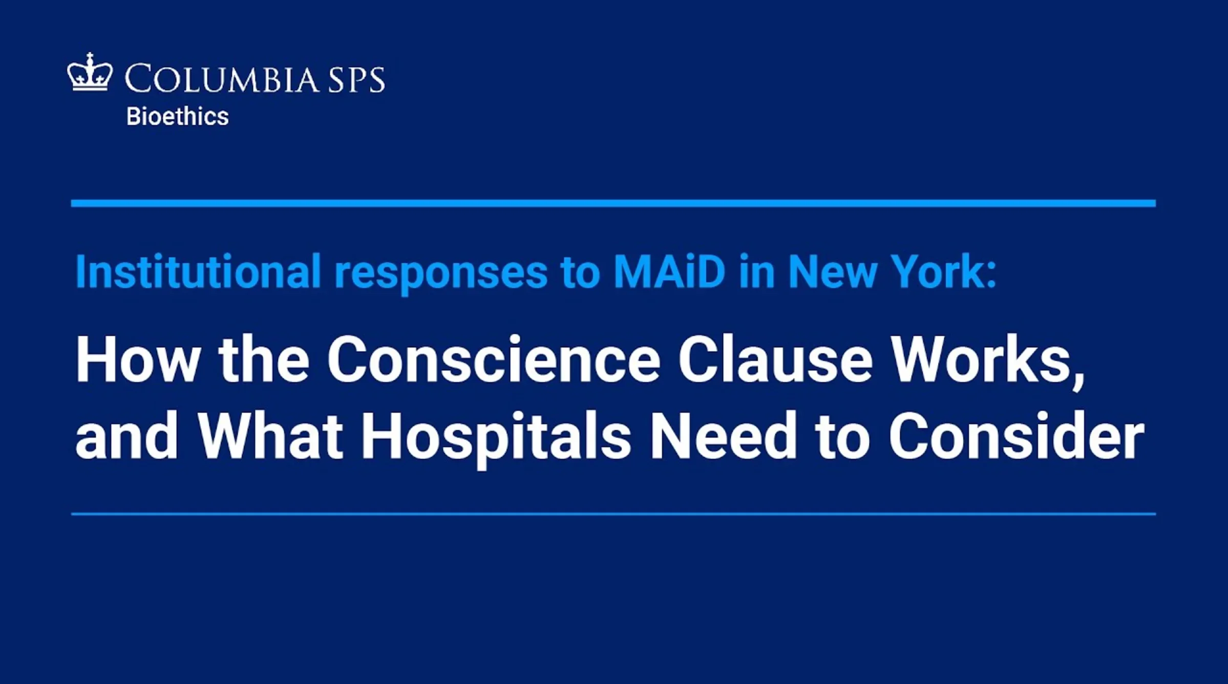 How the Conscience Clause Works, and What Hospitals Need to Consider