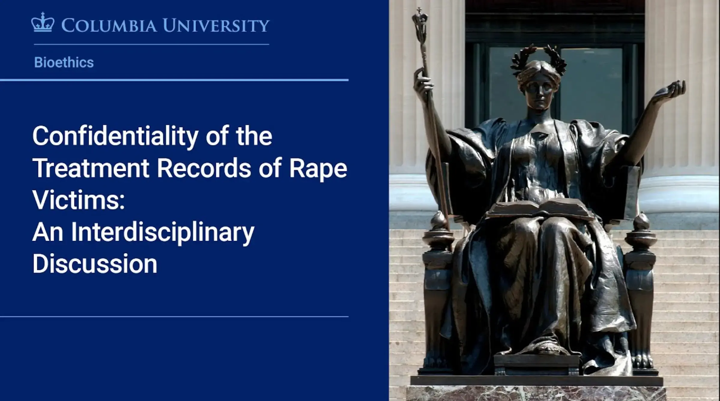 Confidentiality of the Treatment Records of Rape Victims: An Interdisciplinary Discussion