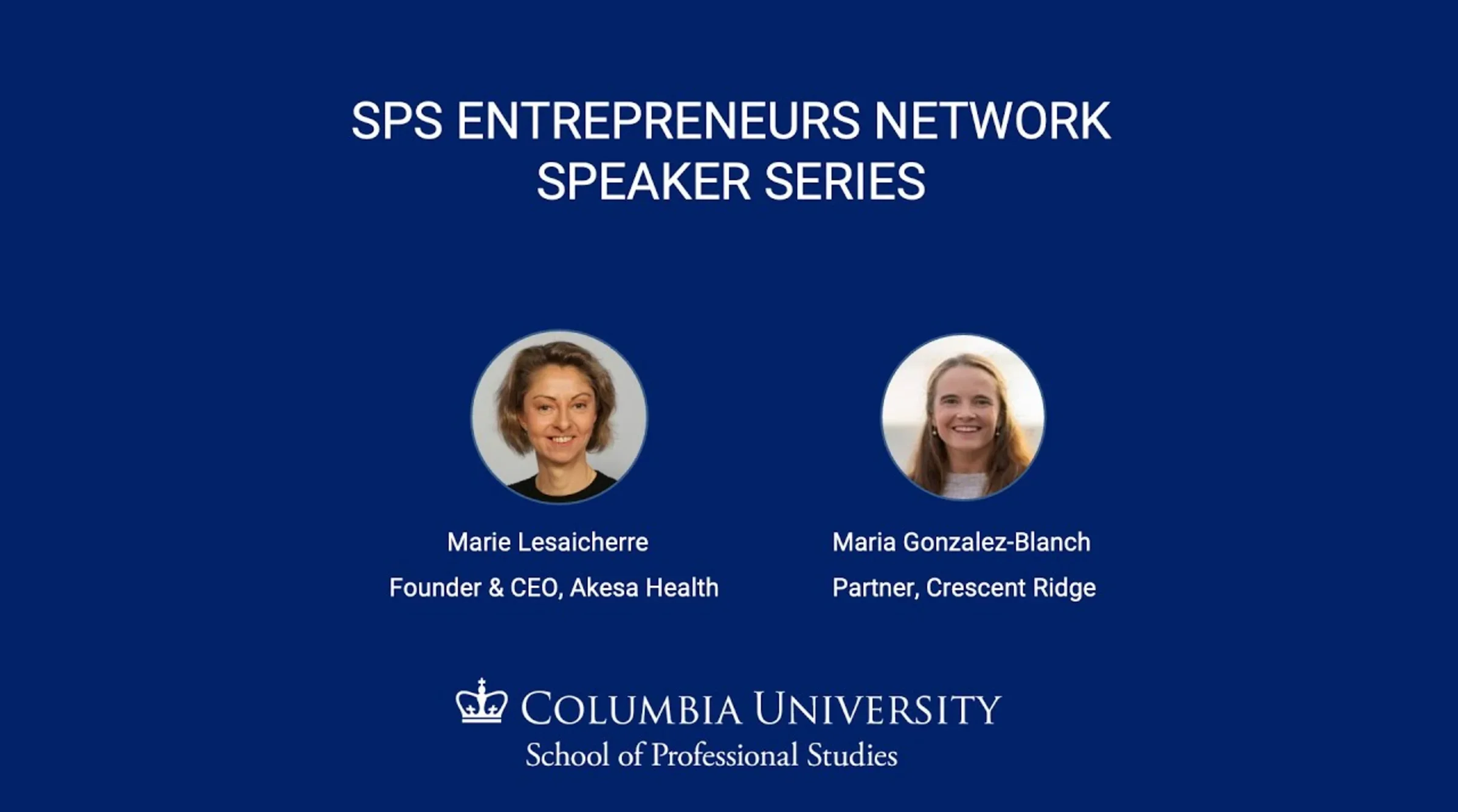 SPS Entrepreneurs Network Speaker Series