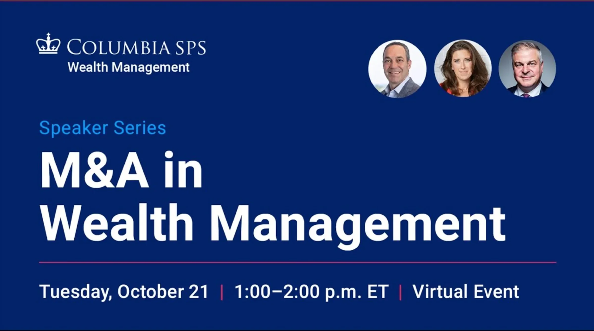 Wealth Management Speaker Series: M&A in Wealth Management