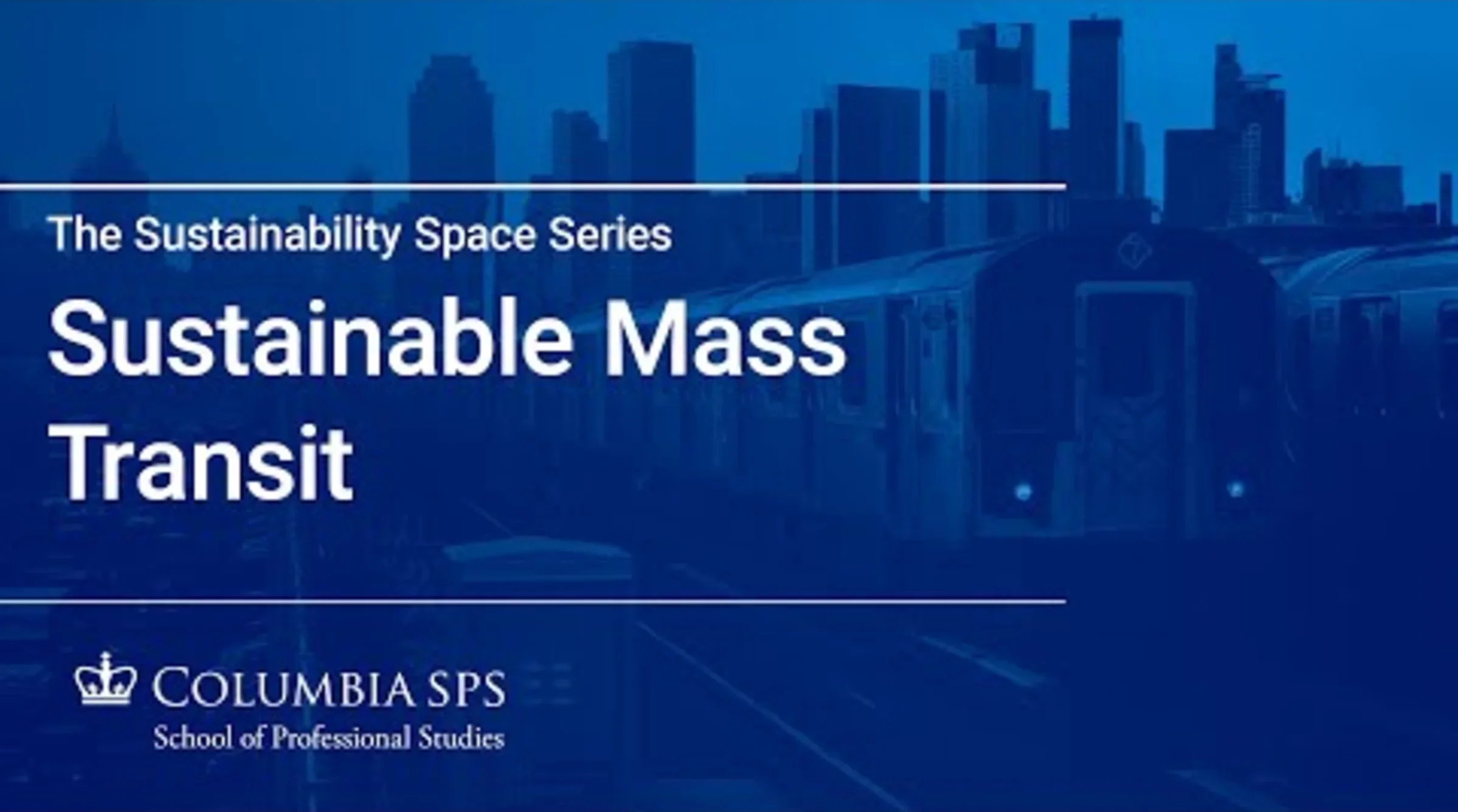 The Sustainability Space: Virtual Professional Development Lecture Series