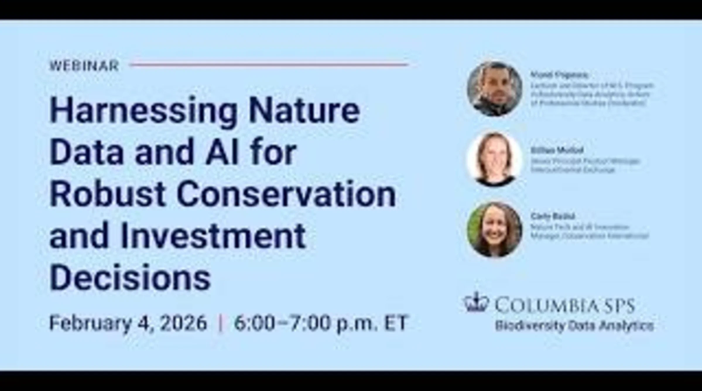 Biodiversity Data Analytics: Harnessing Nature Data and AI for Robust Conservation and Investment