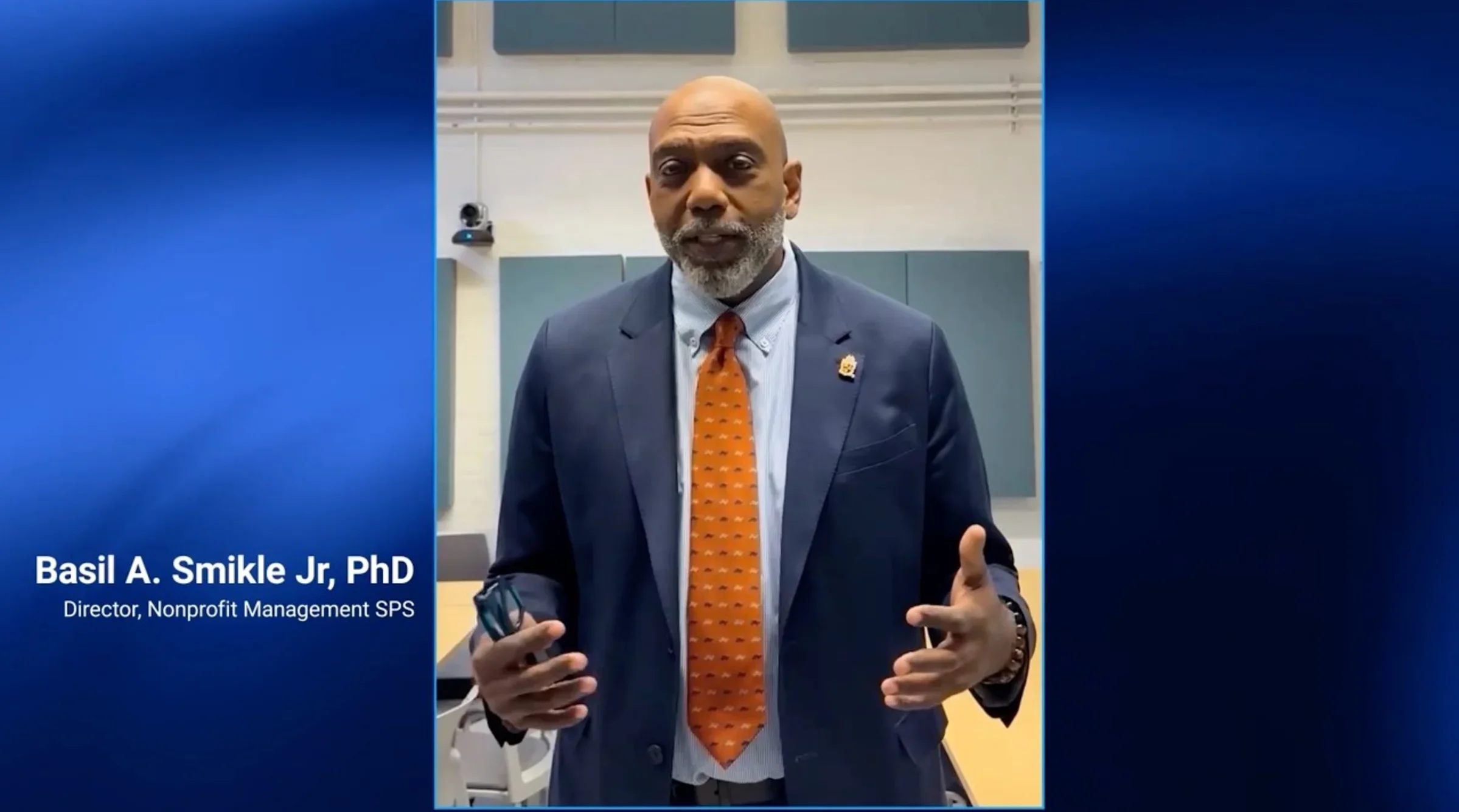 Nonprofit Management Program Director Basil A. Smikle, Ph.D.