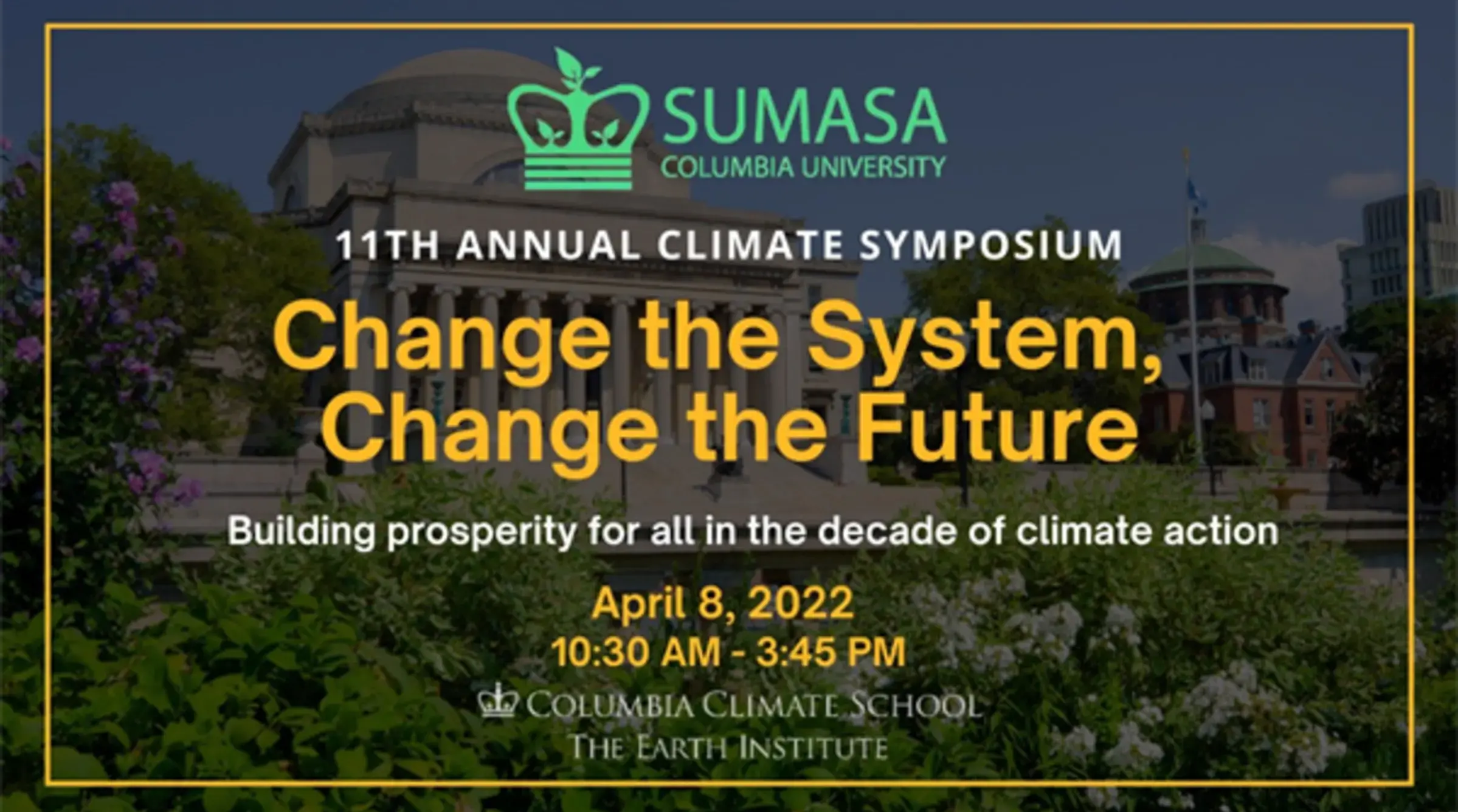 SUMASA Symposium 2022 Opening Remarks