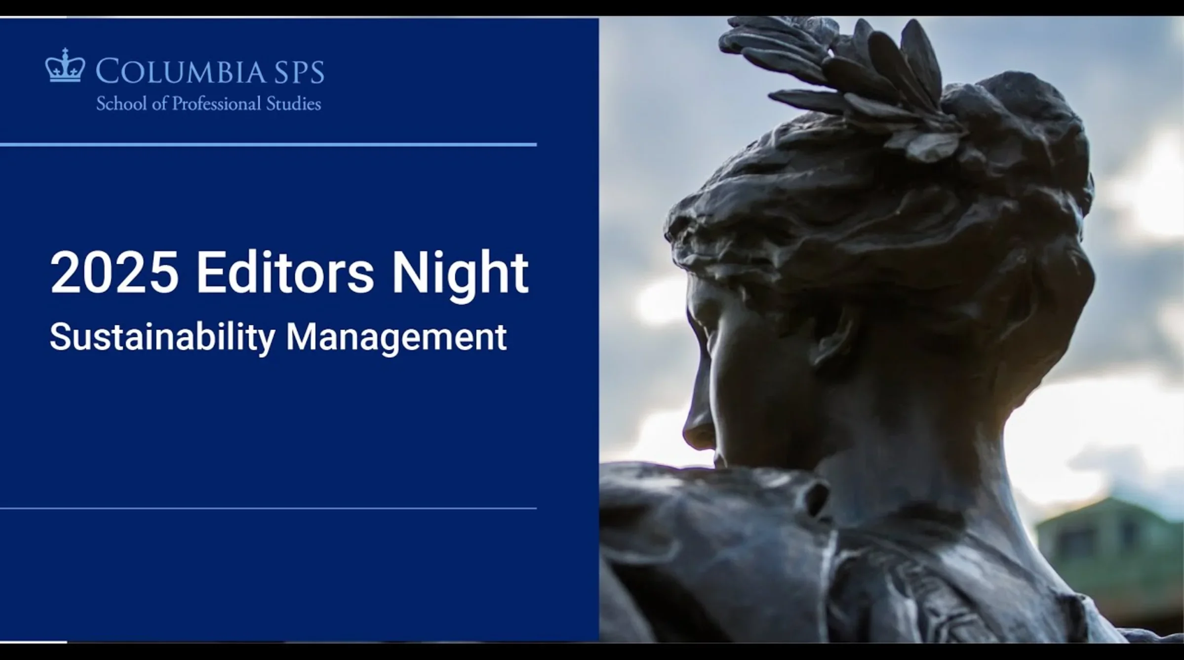 Sustainability Management: Editors Night