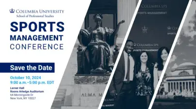 Sports Management Conference 2024 Save the Date
