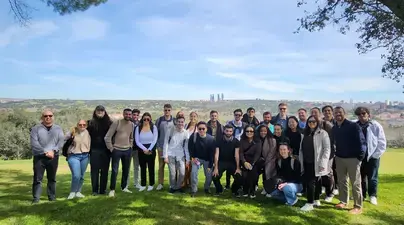 Sports Management students on the spring break Madrid trip