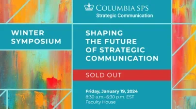 Hosted by the M.S. in Strategic Communications