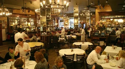 The interior of Carmine's.