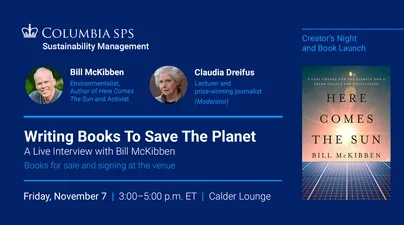 Creator's Night Bill McKibben